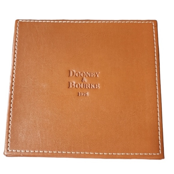 Dooney & Bourke Rare/Card Holder/Coin Pouch Wallet Brown Leather/Paisley w/Box - Picture 10 of 11